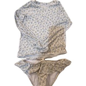 Girl swimming two piece